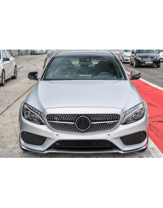 MERCEDES C-CLASS W205 2014-2018 PRE-RESTYLING CROMATA MODANATURA ANTERIORE PARAURTI CENTRALE A205885