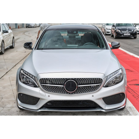 MERCEDES C-CLASS W205 2014-2018 PRE-RESTYLING CROMATA MODANATURA ANTERIORE PARAURTI CENTRALE A205885