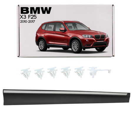 BMW X3 F25 2010-2017 MODANATURA PORTE ANTERIORI DESTRA 51137220610 (Cod. AP-53659_A4x4)