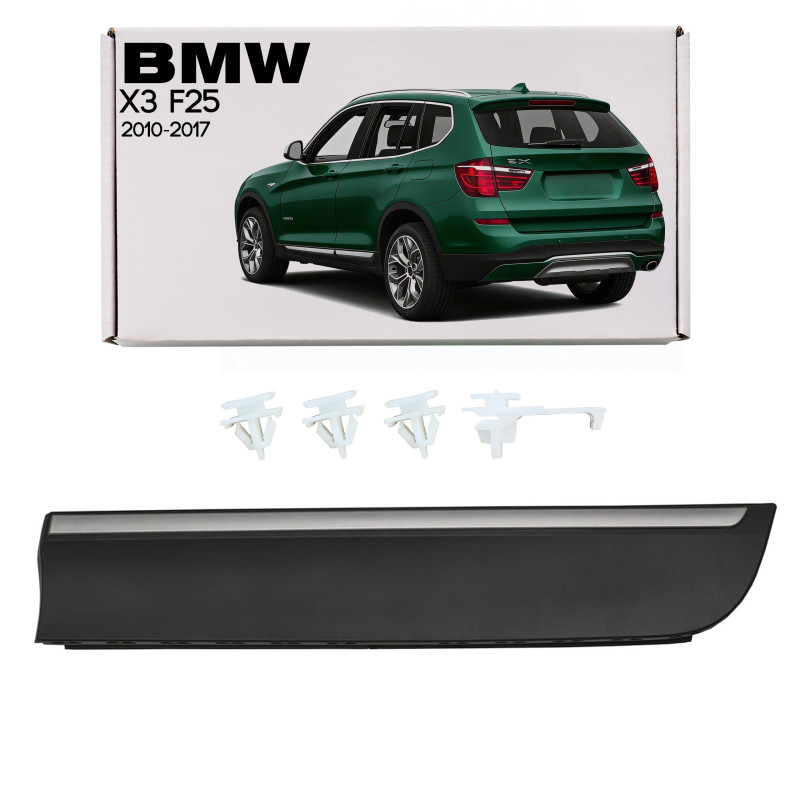 BMW X3 F25 2010-2017 MODANATURA PORTE POSTERIORI SINISTRA 51137220611 (Cod. AP-53661_A4x4)