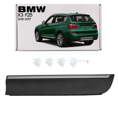 BMW X3 F25 2010-2017 MODANATURA PORTE POSTERIORI SINISTRA 51137220611 (Cod. AP-53661_A4x4)