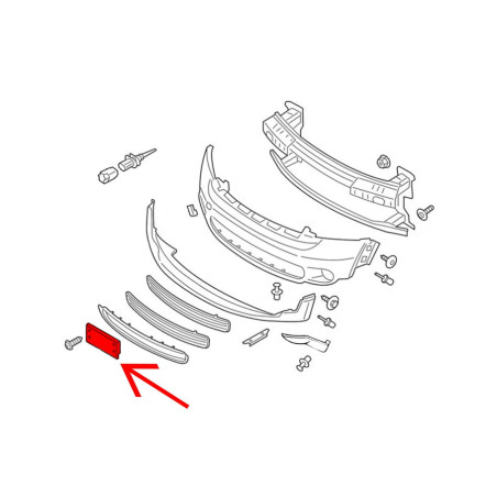 MINI PACEMAN R61 2012-2016 SUPPORTO TARGA 51139801613 (Cod. AP-53662_A4x4)