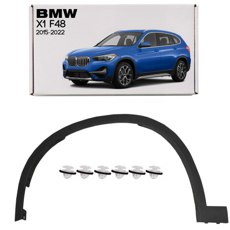 BMW X1 F48 2015-2022 MODANATURA ANTERIORE PARAFANGO SINISTRA 51777332337 (Cod. AP-53713_A4x4)