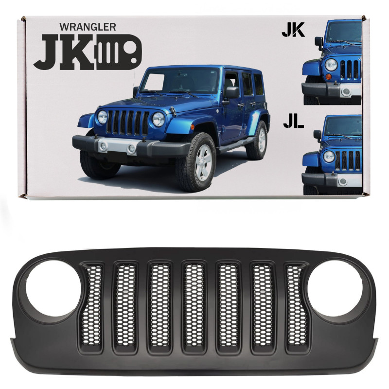 JEEP WRANGLER JK 2007-2018 MASCHERINA ANTERIORE ESTETICO PER JL (Cod. AP-53753_A4x4)
