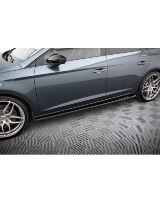 Diffusori minigonne V.5 Seat Leon Cupra / FR Mk3 / Mk3 Facelift (Cod. M-SE-LE-3F-CU-SD5G)