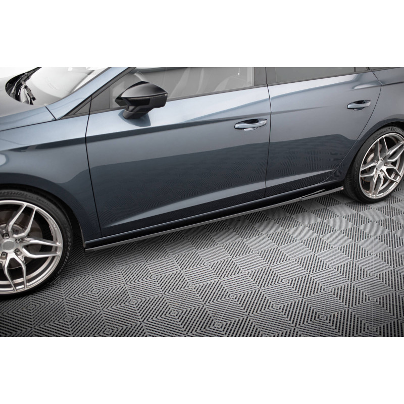 Diffusori minigonne V.5 Seat Leon Cupra / FR Mk3 / Mk3 Facelift (Cod. M-SE-LE-3F-CU-SD5G)