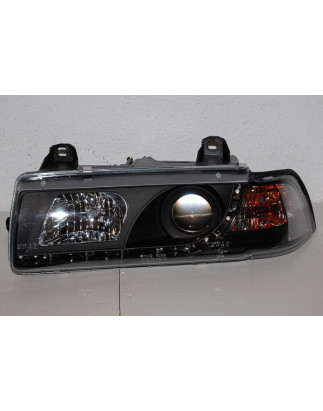 Fari Anteriori Day Light BMW E36 '92 4P. Black (Cod. E-FAB0069)