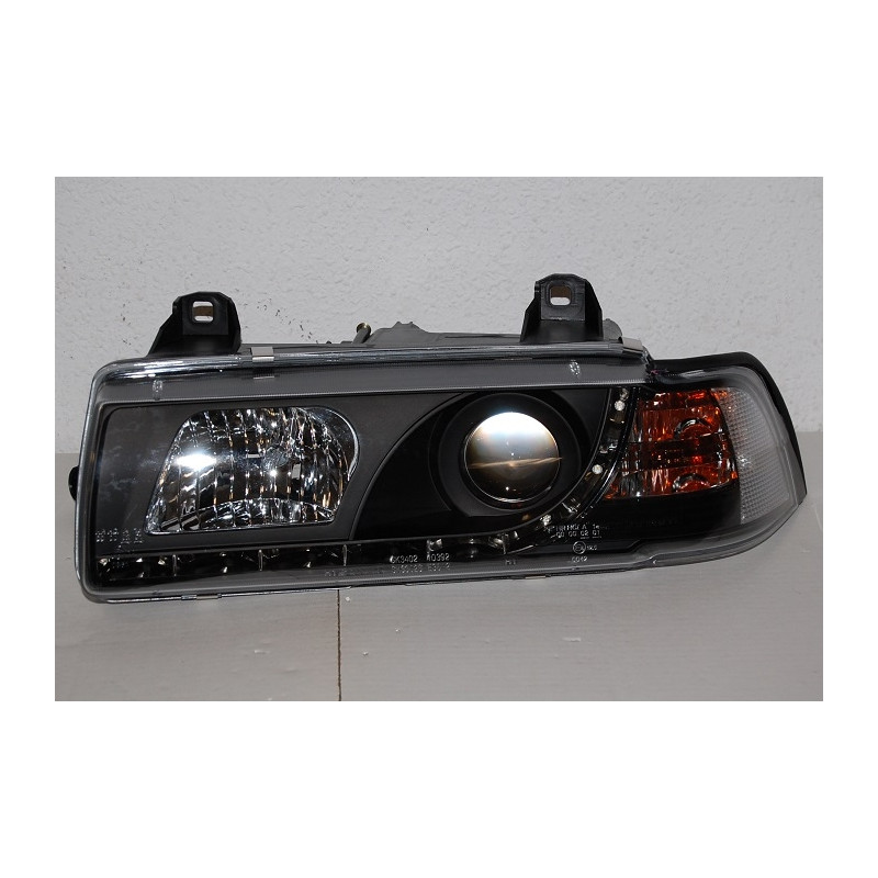 Fari Anteriori Day Light BMW E36 '92 4P. Black (Cod. E-FAB0069)