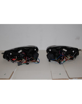 Fari Day Light Volkswagen Golf 6 Black 2009-2012 (Cod. E-FAW120)