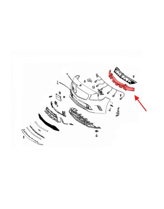 MERCEDES A-CLASS W176 2012-2018 ABSORBER ANTERIORE PARAURTI A1768850737 (Cod. AP-53780_A4x4)