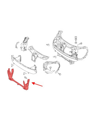 MERCEDES CL C216 2007-2014 INFERIORE SUPPORTO RADIATORE A2216200315 (Cod. AP-53791_A4x4)