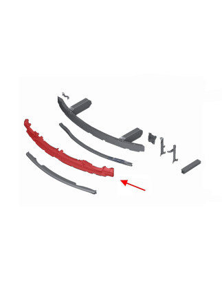 BMW SERIA 7 F01 2012-2015 RESTYLING ABSORBER ANTERIORE PARAURTI 51117304353 (Cod. AP-53802_A4x4)