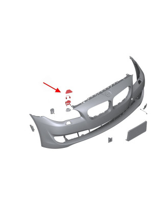 BMW SERIA 5 F10 2010-2017 TAPPO LAVAFARI FARO DESTRA 51117246870 (Cod. AP-53803_A4x4)