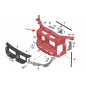BMW X1 E84 2009-2015 CALANDRA FRONTALE RINFORZO FRONTALE 51642990176 (Cod. AP-53804_A4x4)