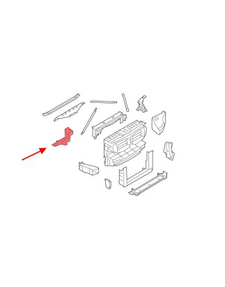 BMW SERIA 7 F01 2008-2015 SUPPORTO SUPPORTO FARI DESTRO 51647184160 (Cod. AP-53806_A4x4)