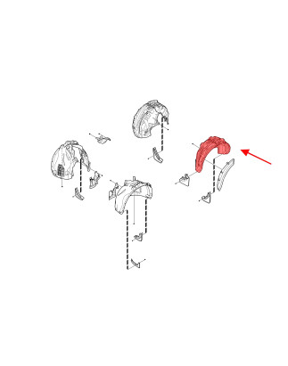 VOLVO XC90 II 2014+ IN TESSUTO PASSARUOTA POSTERIORE SINISTRO 31353846 (Cod. AP-53940_A4x4)