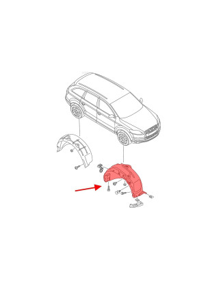 AUDI Q7 4L 2005-2015 IN TESSUTO PASSARUOTA ANTERIORE DESTRO 4L0809962E (Cod. AP-53944_A4x4)