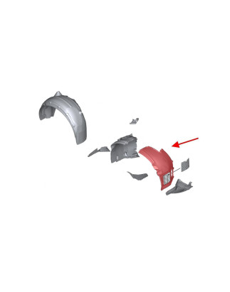 BMW SERIA 7 F01 2008-2015 PASSARUOTA ANTERIORE DESTRO PARTE ANTERIORE 51717185164 (Cod. AP-54003_A4x