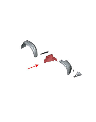 BMW X5 F15 F85 2013-2018 IN TESSUTO PASSARUOTA ANTERIORE DESTRO PARTE POSTERIORE 51717291198 (Cod. A