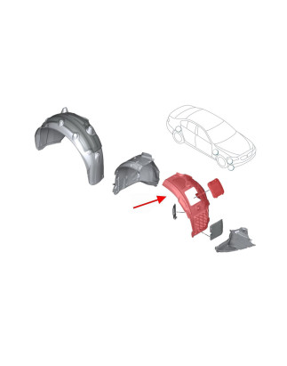 BMW SERIA 7 G11 2015-2022 PASSARUOTA ANTERIORE DESTRO PARTE ANTERIORE 51717340194 (Cod. AP-53982_A4x