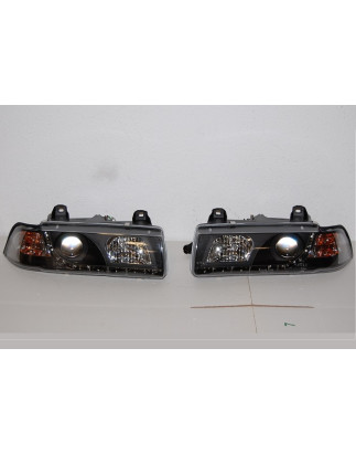 Fari Anteriori Day Light BMW E36 '92 4P. Black (Cod. E-FAB0069)