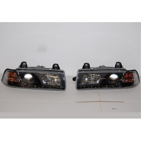 Fari Anteriori Day Light BMW E36 '92 4P. Black (Cod. E-FAB0069)