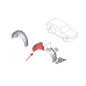 BMW IX3 G08 2020+ IN TESSUTO PASSARUOTA ANTERIORE DESTRO PARTE POSTERIORE 51717394816 (Cod. AP-53988