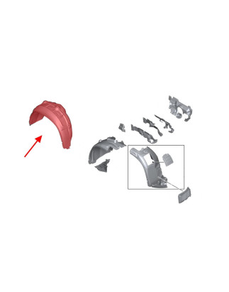 BMW X1 E84 2009-2015 IN TESSUTO PASSARUOTA POSTERIORE DESTRO 51712990088 (Cod. AP-54014_A4x4)