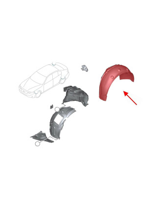 BMW X4 F26 2014-2018 IN TESSUTO PASSARUOTA POSTERIORE SINISTRO 51717213649 (Cod. AP-54054_A4x4)