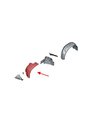 BMW X5 F15 F85 2013-2018 PASSARUOTA ANTERIORE SINISTRO PARTE ANTERIORE 51717290853 (Cod. AP-54073_A4