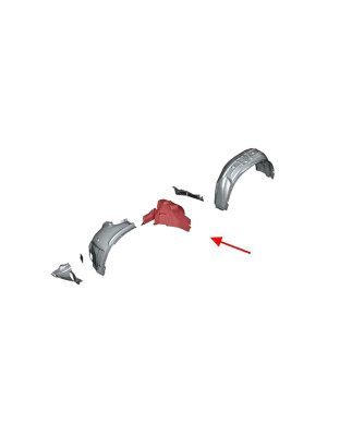 BMW X5 F15 F85 2013-2018 IN TESSUTO PASSARUOTA ANTERIORE SINISTRO PARTE POSTERIORE 51717291197 (Cod.