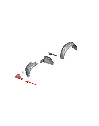 BMW X5 M F85 2014-2018 PROTEZIONE INFERIORE PASSARUOTA ANTERIORE SINISTRO 51717304045 (Cod. AP-54076