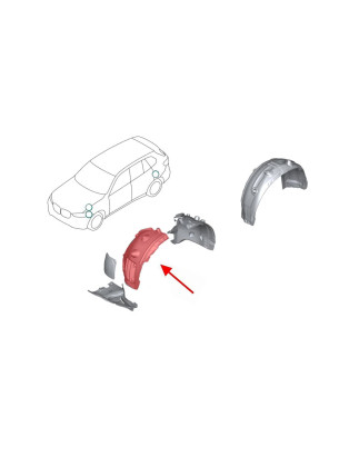 BMW X5 G05 2018+ PASSARUOTA ANTERIORE SINISTRO PARTE ANTERIORE 51717424905 (Cod. AP-54080_A4x4)