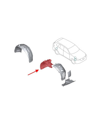 BMW X5 G05 2018+ IN TESSUTO PASSARUOTA ANTERIORE DESTRO PARTE POSTERIORE 51717424908 (Cod. AP-54082_