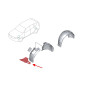 BMW IX3 G08 2020+ PROTEZIONE INFERIORE PASSARUOTA ANTERIORE SINISTRO 51717496475 (Cod. AP-54084_A4x4