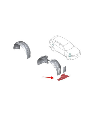 BMW X5 G05 2018+ M-PACCHETTO PROTEZIONE INFERIORE PASSARUOTA ANTERIORE DESTRO 51718069308 (Cod. AP-5