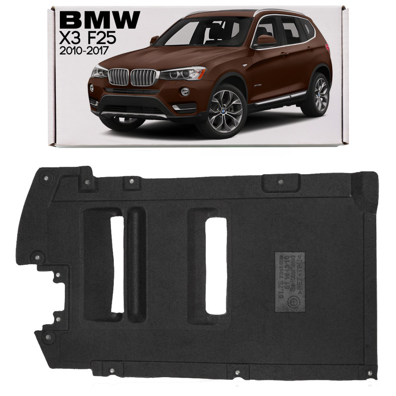 BMW X3 F25 2010-2017 IN TESSUTO PROTEZIONE CASSONE CAMBIO CENTRALE 51757213668 (Cod. AP-54092_A4x4)