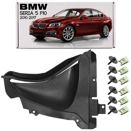 BMW SERIA 5 F10 berlina 2010-2017 PROTEZIONE INFERIORE PASSARUOTA ANTERIORE SINISTRO CON KIT VITI 51