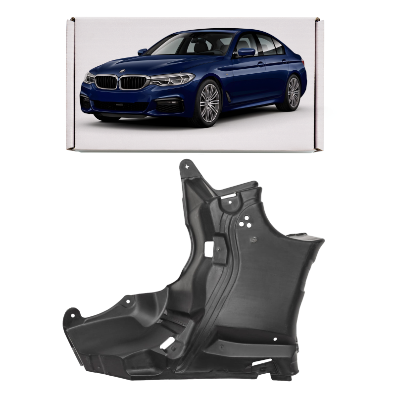 BMW SERIA 5 G30 2017+ PROTEZIONE SOTTOSCOCCA POSTERIORE SINISTRA 51757340787 (Cod. AP-54102_A4x4)