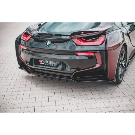 Splitter posteriore (con barre verticali) BMW i8 (Cod. M-BM-I8-1-RD1G+RD2G)