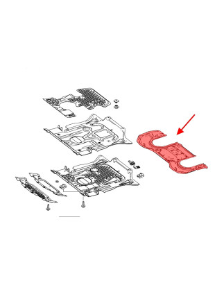 MERCEDES ML W166 2011-2015 PROTEZIONE CASSONE CAMBIO A1665200523 (Cod. AP-54115_A4x4)