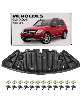 MERCEDES GLK X204 2008-2015 PROTEZIONE PARAURTI ANTERIORE CON KIT VITI A2045201523 (Cod. AP-54119_A4