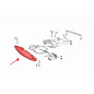 MERCEDES GLK X204 2008-2015 PROTEZIONE PARAURTI ANTERIORE CON KIT VITI A2045201523 (Cod. AP-54119_A4