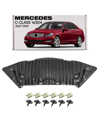 MERCEDES C-CLASS W204 2007-2014 PROTEZIONE PARAURTI ANTERIORE CON KIT VITI A2045242330 (Cod. AP-5412