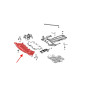 MERCEDES C-CLASS W205 2014-2019 PRE-RESTYLING PROTEZIONE PARAURTI ANTERIORE CON KIT VITI A2055200000
