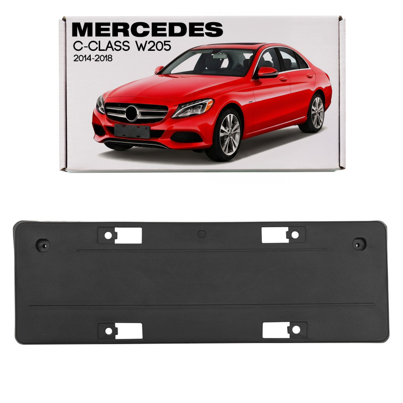 MERCEDES C-CLASS W205 2014-2018 PRE-RESTYLING SUPPORTO ANTERIORE TARGA A2058804900 (Cod. AP-54127_A4