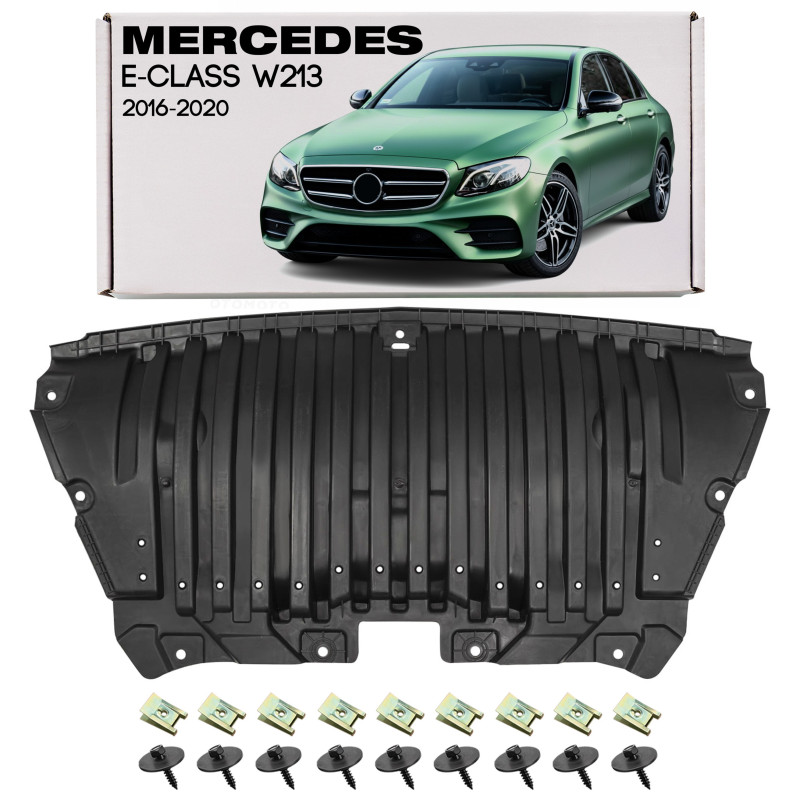 MERCEDES E-CLASS W213 2016-2020 PRE-RESTYLING PROTEZIONE PARAURTI ANTERIORE CON KIT VITI A2135200000