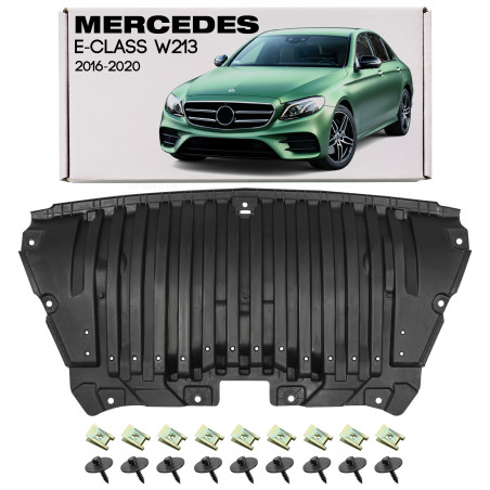 MERCEDES E-CLASS W213 2016-2020 PRE-RESTYLING PROTEZIONE PARAURTI ANTERIORE CON KIT VITI A2135200000