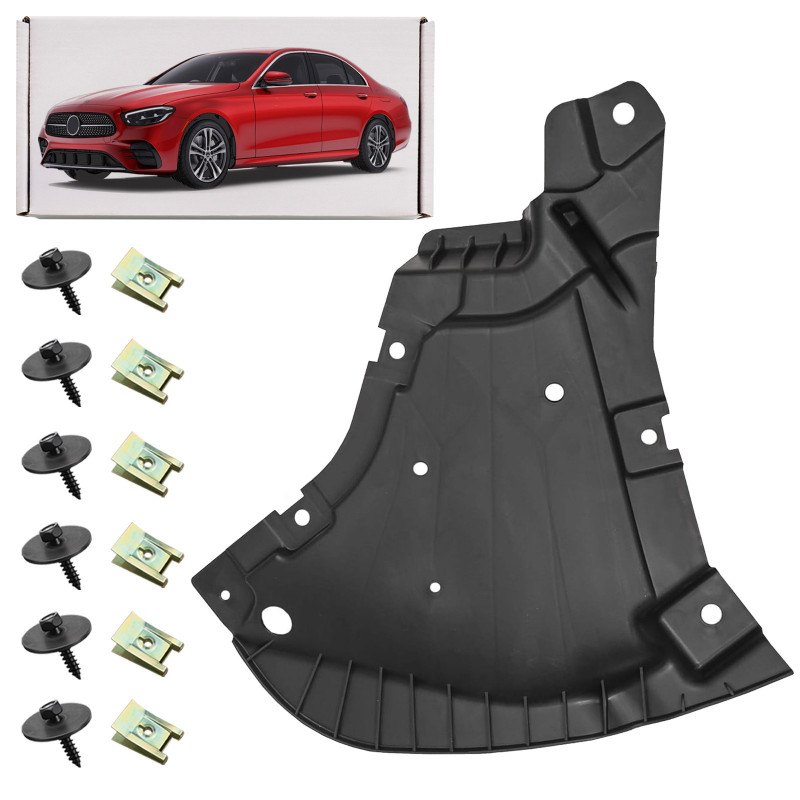 MERCEDES E-CLASS W213 2016-2020 PRE-RESTYLING PROTEZIONE PARAURTI ANTERIORE SINISTRA CON KIT VITI A2