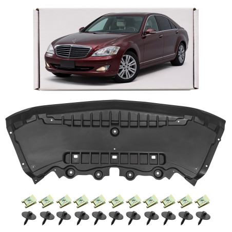 MERCEDES S-CLASS W221 2005-2013 4MATIC PROTEZIONE PARAURTI ANTERIORE CON KIT VITI A2215240830 (Cod. 